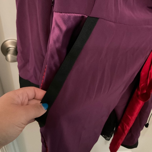 Denis Gagnon Short Kimono Dress, size M, color - purple and red - Picture 5 of 9